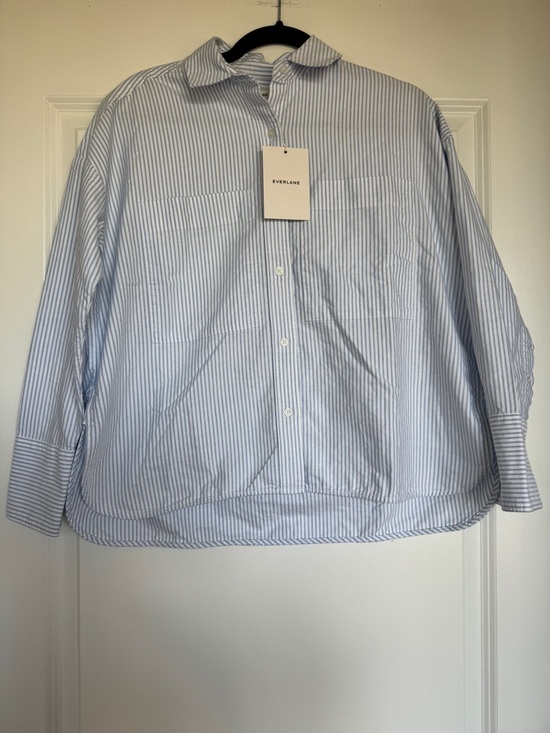 Everlane Tops - NWT! | EVERLANE Women’s The Boxy Oxford in White / Blue Stripe | Size XXS